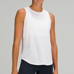 LuluLemon | HIGH NECK RUNNING AND TRAINING TANK TOP | White | Size: 6